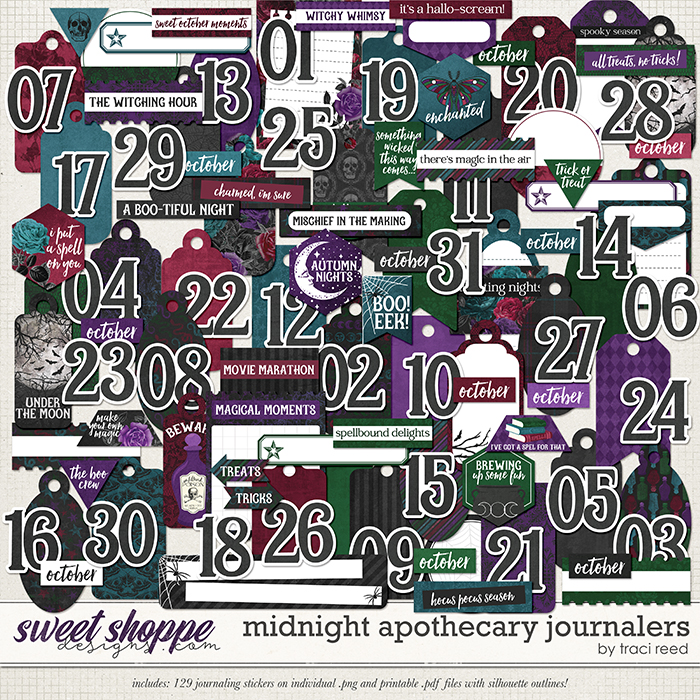 Midnight Apothecary Journalers by Traci Reed