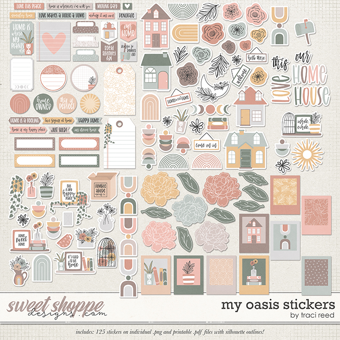 My Oasis Stickers by Traci Reed My Oasis Stickers by Traci Reed