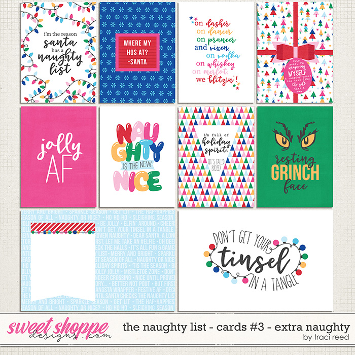 The Naughty List Journal Cards #3 - Extra Naughty by Traci Reed