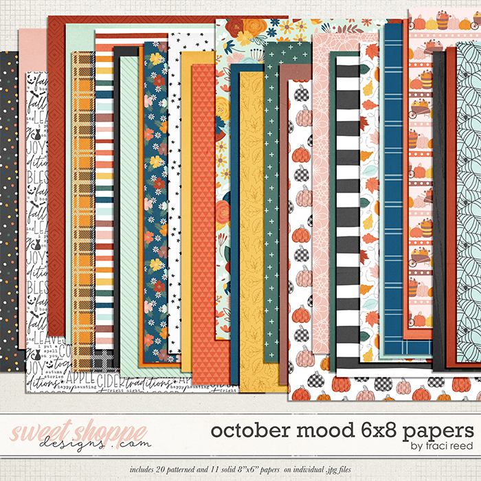 October Mood 6x8 Papers by Traci Reed