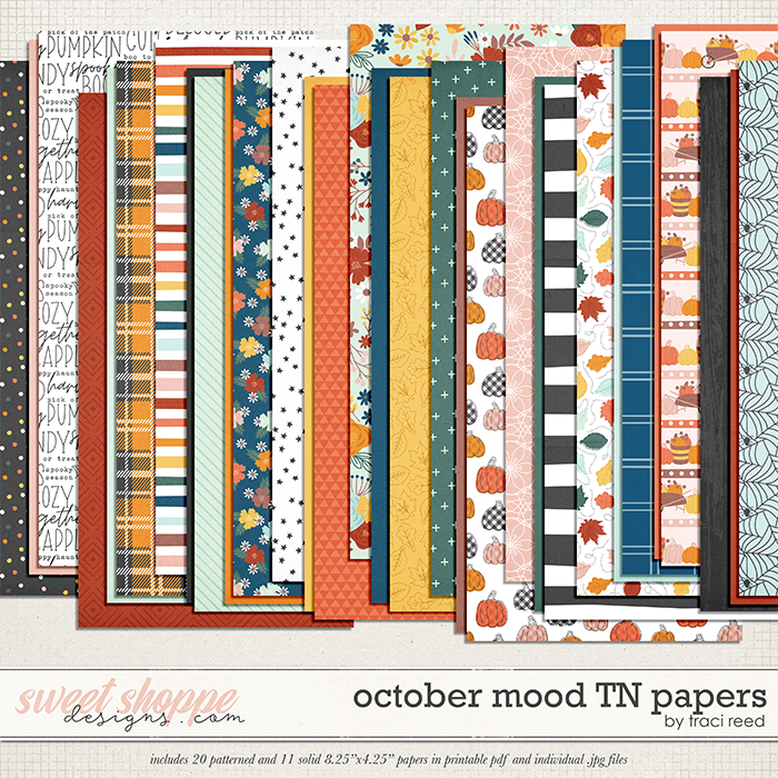 October Mood TN Papers by Traci Reed