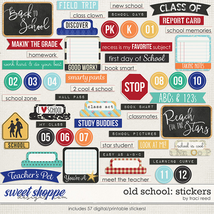 Old School: Stickers by Traci Reed Old School: Stickers by Traci Reed