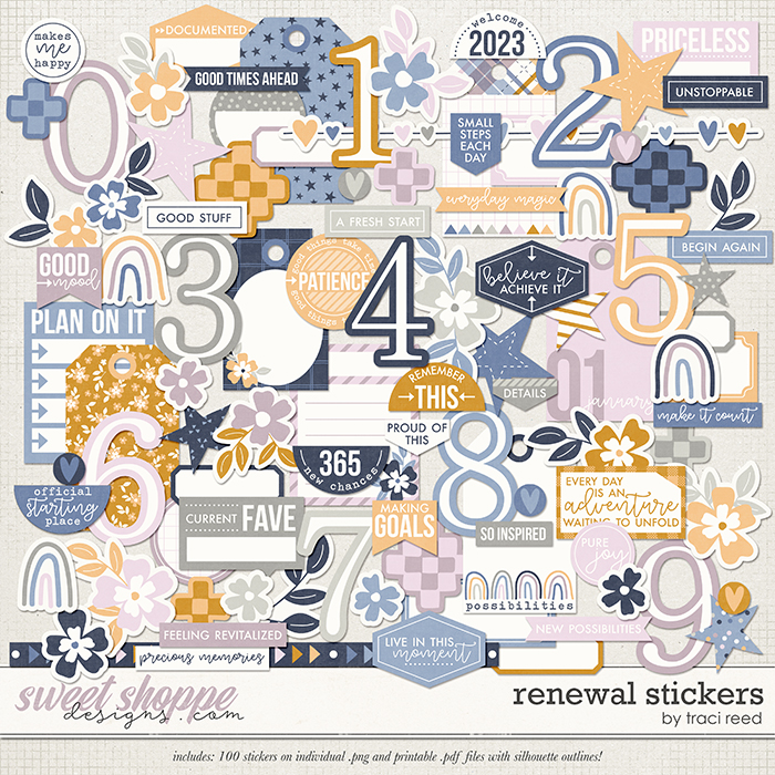 Renewal Stickers by Traci Reed Renewal Stickers by Traci Reed