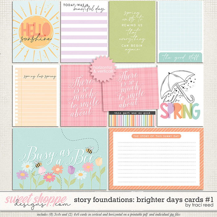 Story Foundations: Brighter Days Cards 1 by Traci Reed 