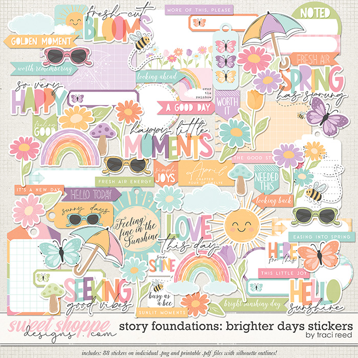 Story Foundations: Brighter Days Stickers by Traci Reed