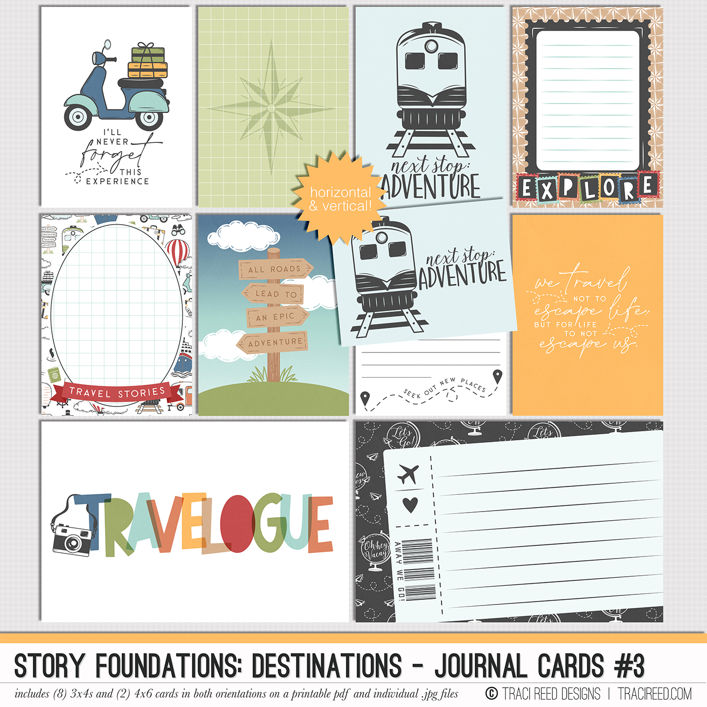 Story Foundations: Destinations Cards #3 by Traci Reed