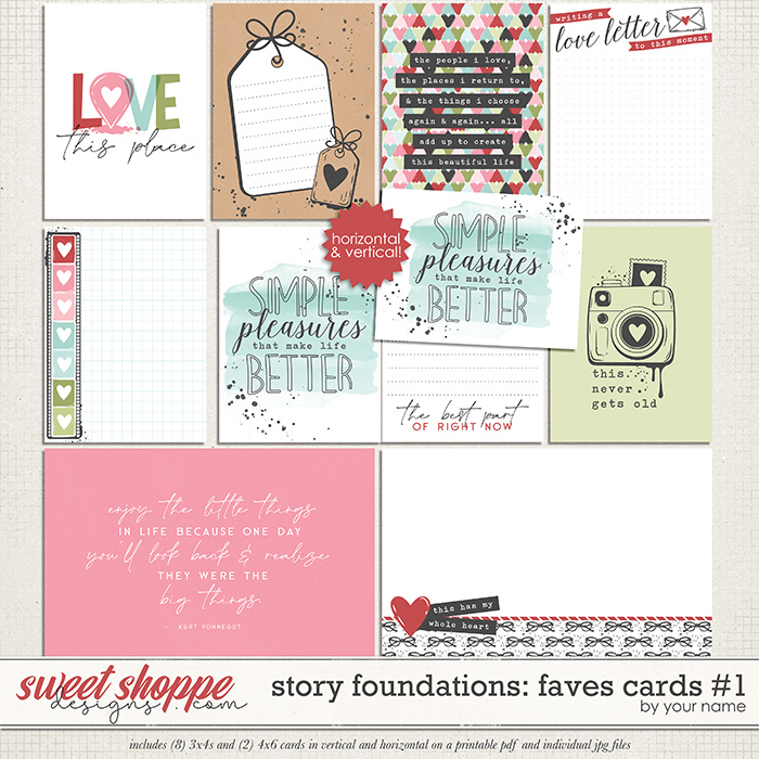 Story Foundations: Faves Cards #1 by Traci Reed