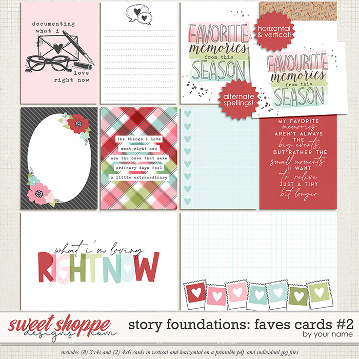 Story Foundations: Faves Cards #2 by Traci Reed