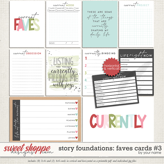 Story Foundations: Faves Cards #3 by Traci Reed