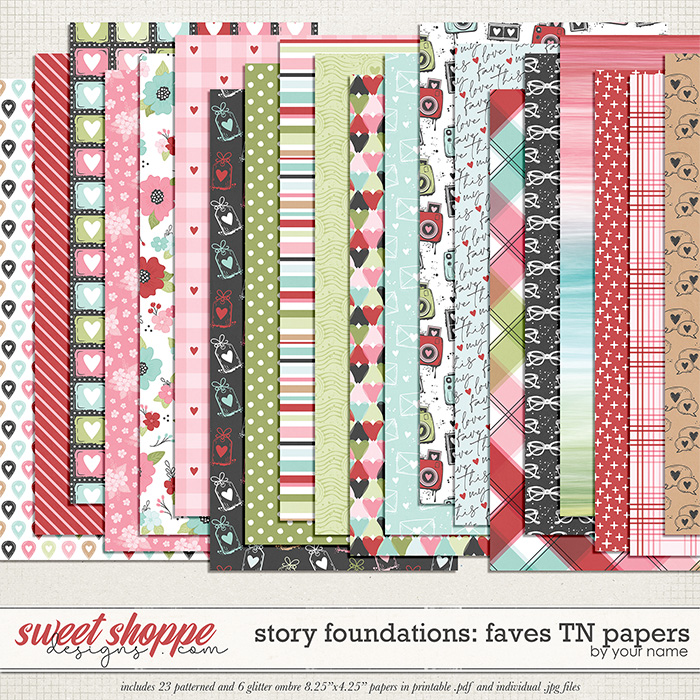 Story Foundations: Faves TN Papers by Traci Reed