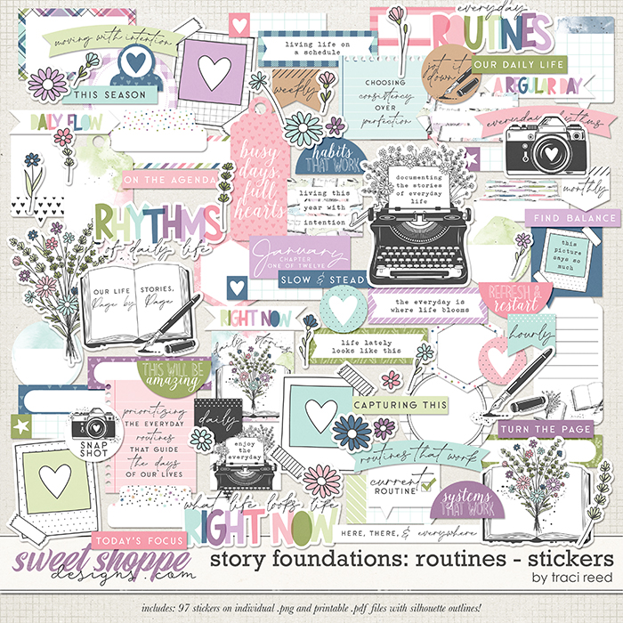 Story Foundations: Routines Stickers by Traci Reed