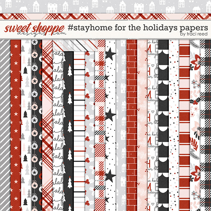 #StayHome for the Holidays: 12x12 Papers by Traci Reed