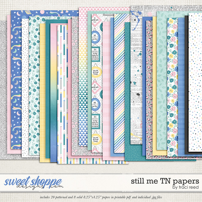Still Me Traveler's Notebook Papers by Traci Reed Still Me Traveler's Notebook Papers by Traci Reed