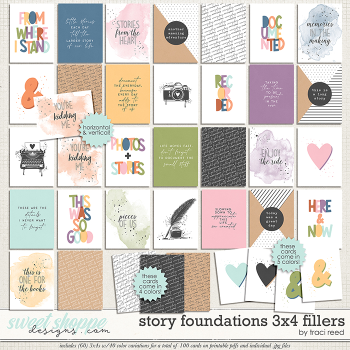 Story Foundations 3x4 Fillers by Traci Reed