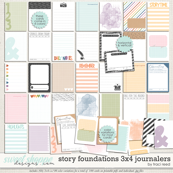 Story Foundations 3x4 Journalers by Traci Reed