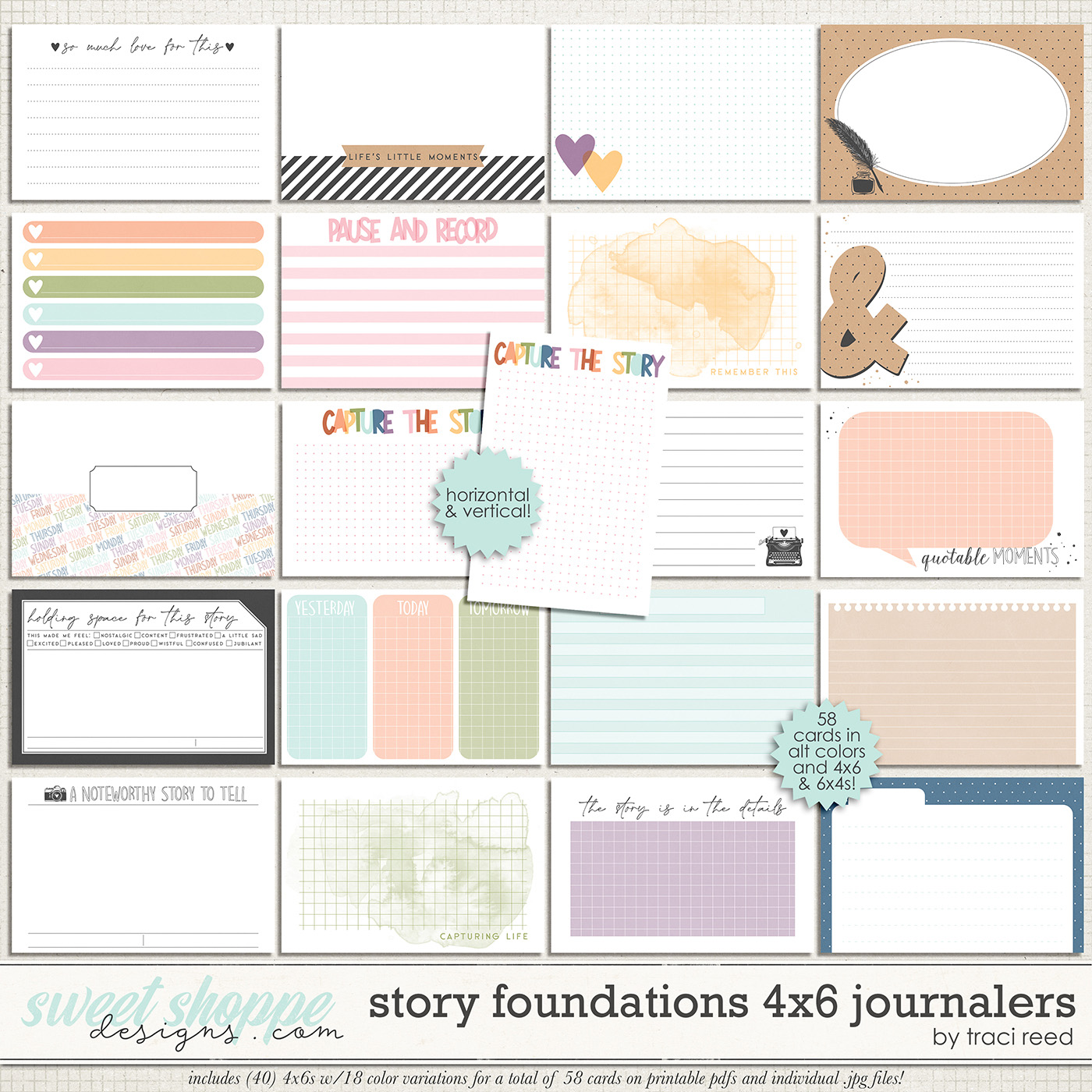 Story Foundations 4x6 Journalers by Traci Reed