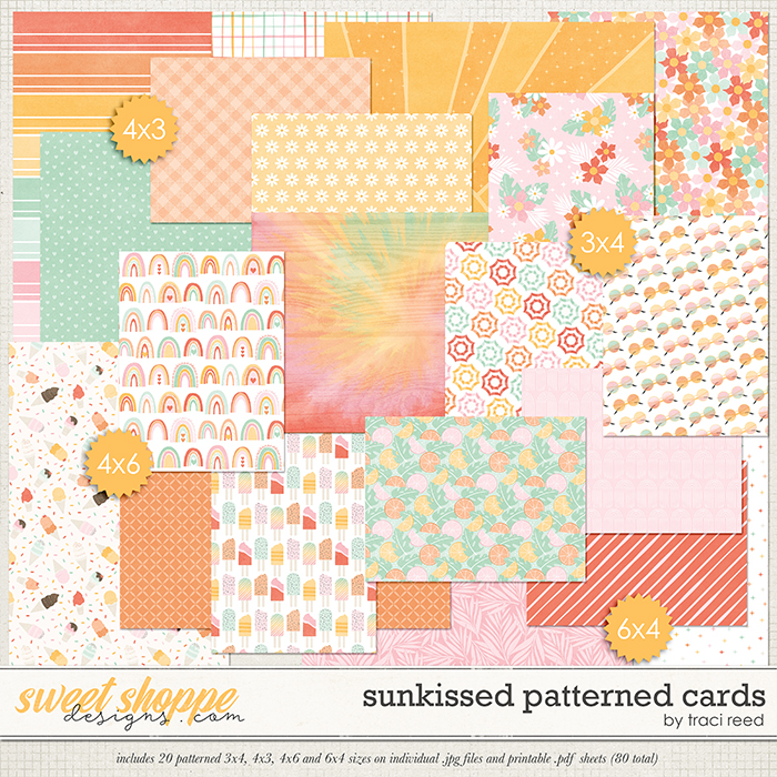 Sunkissed Patterned Cards by Traci Reed