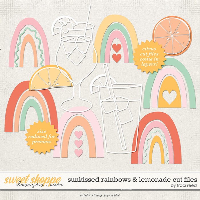 Sunkissed Rainbows & Lemonade Cut Files by Traci Reed