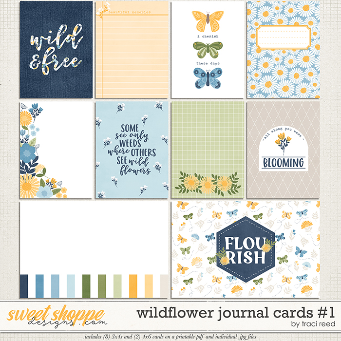 Wildflower Cards #1 by Traci Reed