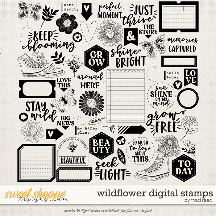 Wildflower Stamps by Traci Reed