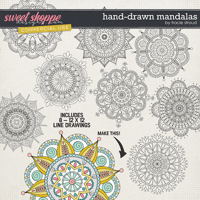 CU Hand-Drawn Mandalas by Tracie Stroud CU Hand-Drawn Mandalas by Tracie Stroud