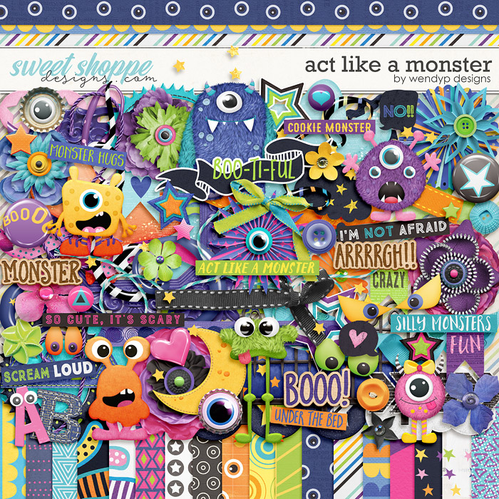 Act like a monster by WendyP Designs Act like a monster by WendyP Designs