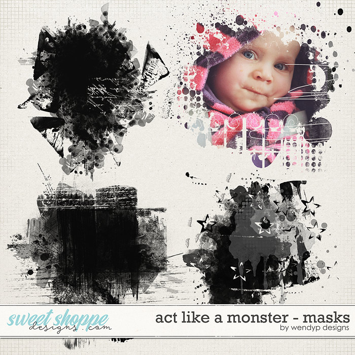 Act like a monster - Masks by WendyP Designs