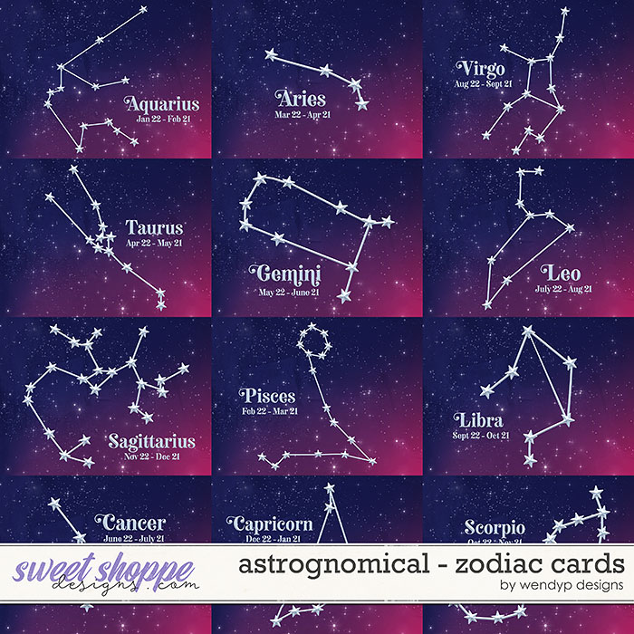 Astrognomical - Zodiac Cards by WendyP Designs Astrognomical - Zodiac Cards by WendyP Designs