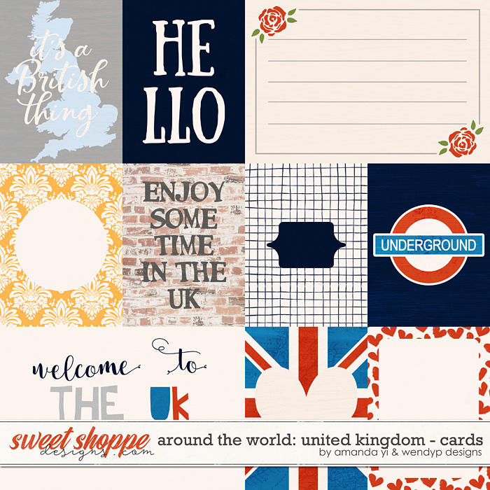 Around the world: United Kingdom - Cards by Amanda Yi & WendyP Designs