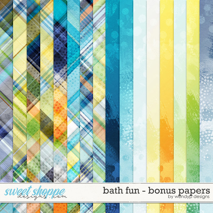 Bath fun - bonus papers by WendyP Designs