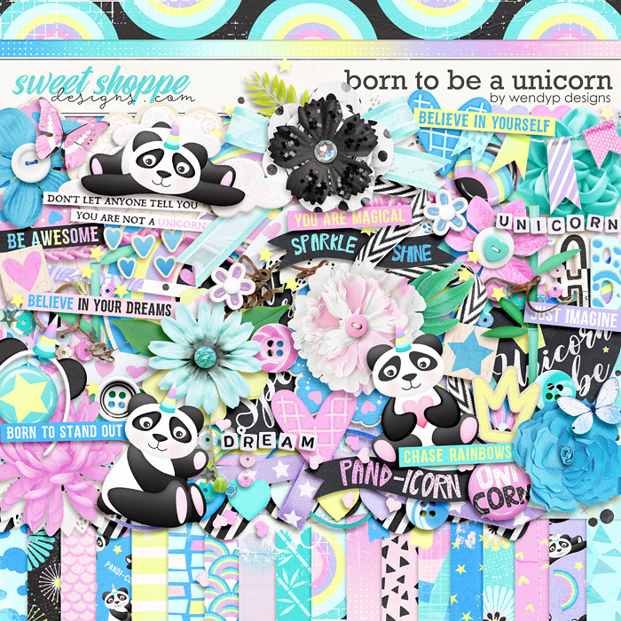 Born to be a unicorn by WendyP Designs