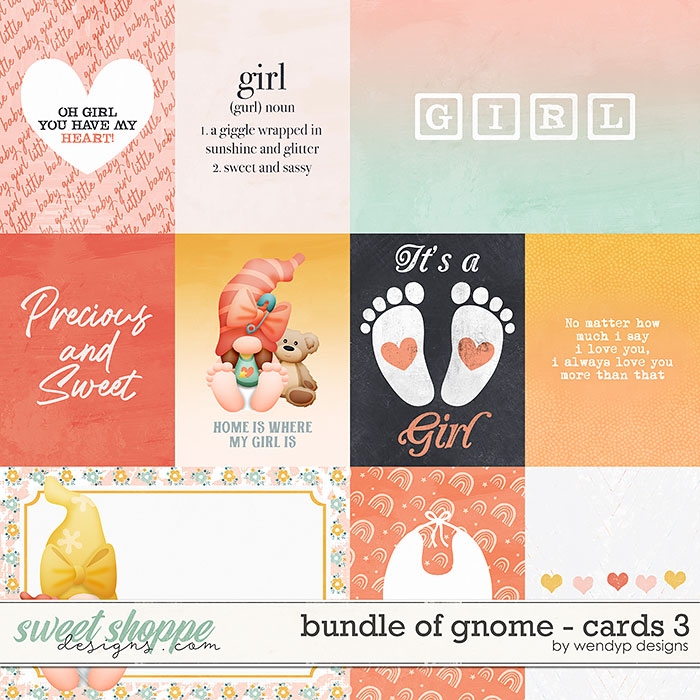 Bundle of gnome - Cards 3 by WendyP Designs