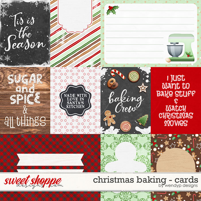 Christmas Baking - Cards by WendyP Designs