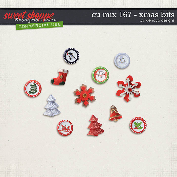 CU Mix 167 - X-Mas bits by WendyP Designs