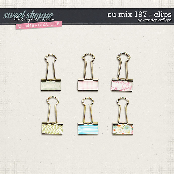CU Mix 197 - clips by WendyP Designs