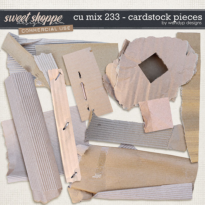 CU Mix 233 - Cardstick pieces by WendyP Designs