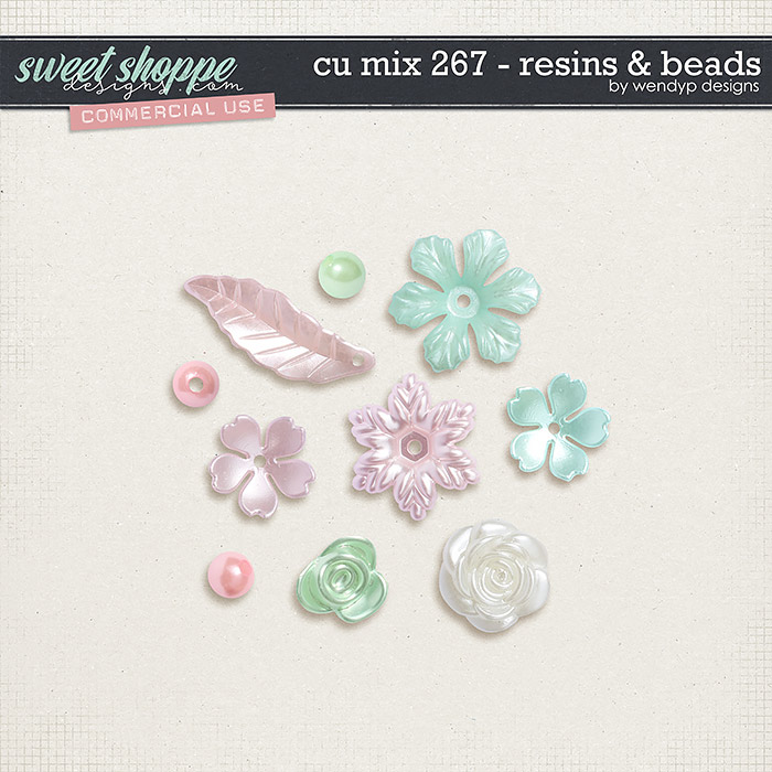 CU mix 267 - resins & beads by WendyP Designs 
