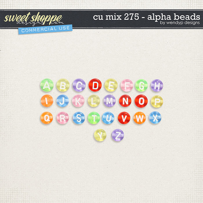 CU Mix 275 - Alpha Beads by WendyP Designs CU Mix 275 - Alpha Beads by WendyP Designs