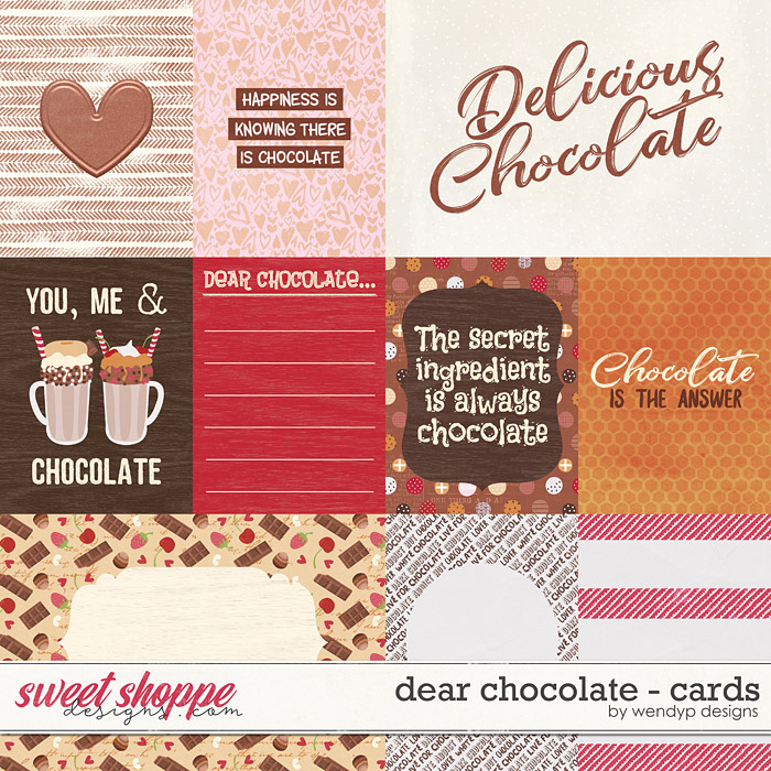 Dear Chocolate - cards by WendyP Designs