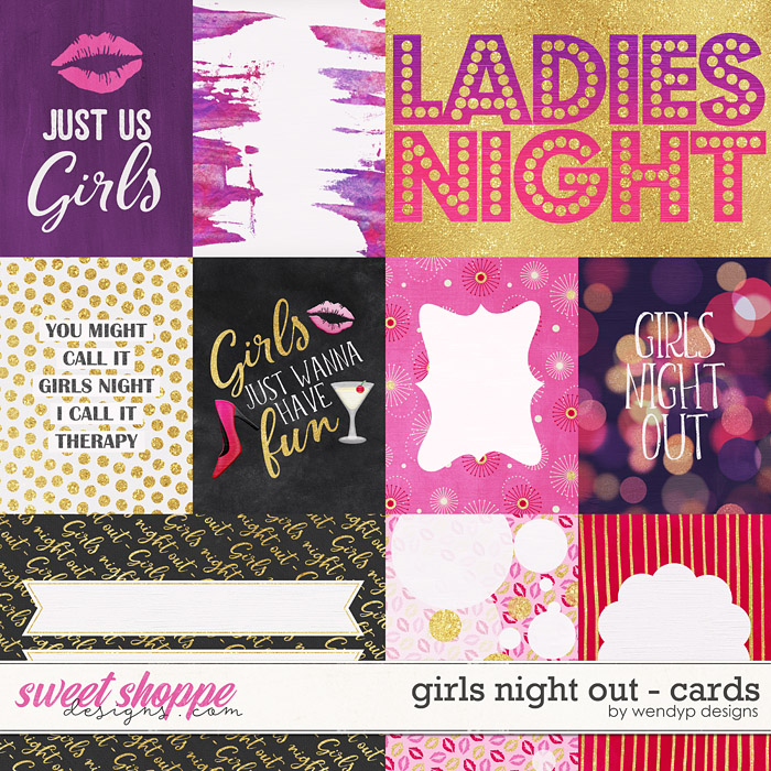 Girls night out - cards by WendyP Designs