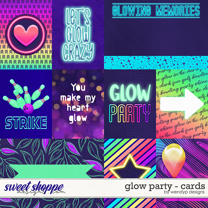 Glow Party - cards by WendyP Designs Glow Party - cards by WendyP Designs