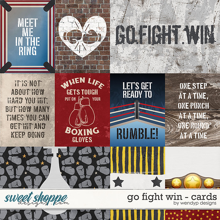 Go Fight Win - Cards by WendyP Designs Go Fight Win - Cards by WendyP Designs