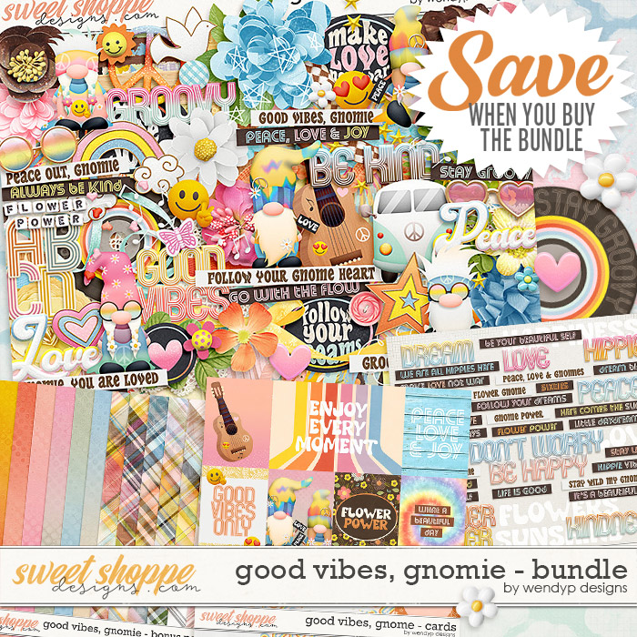 Good vibes, gnomie - Bundle by WendyP Designs