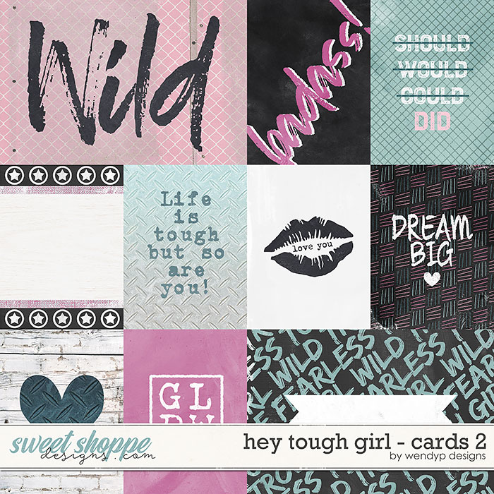 Hey tough girl - cards 2 by WendyP Designs Hey tough girl - cards 2 by WendyP Designs