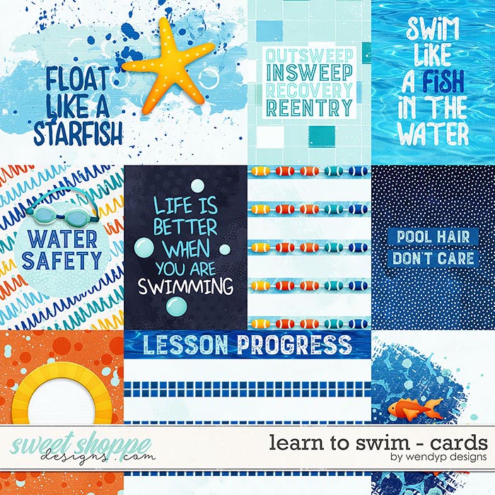 Learn to swim - Cards by WendyP Designs Learn to swim - Cards by WendyP Designs