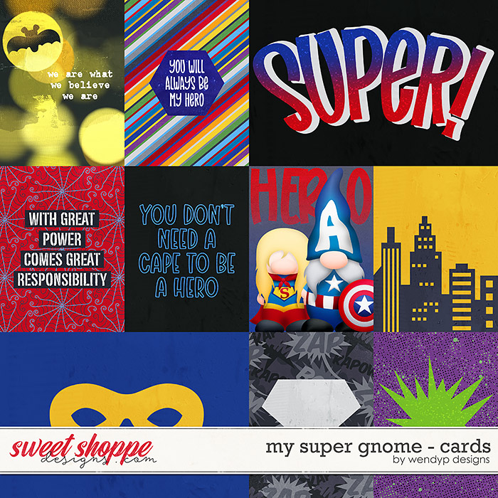 My super gnome - cards 1 by WendyP Designs