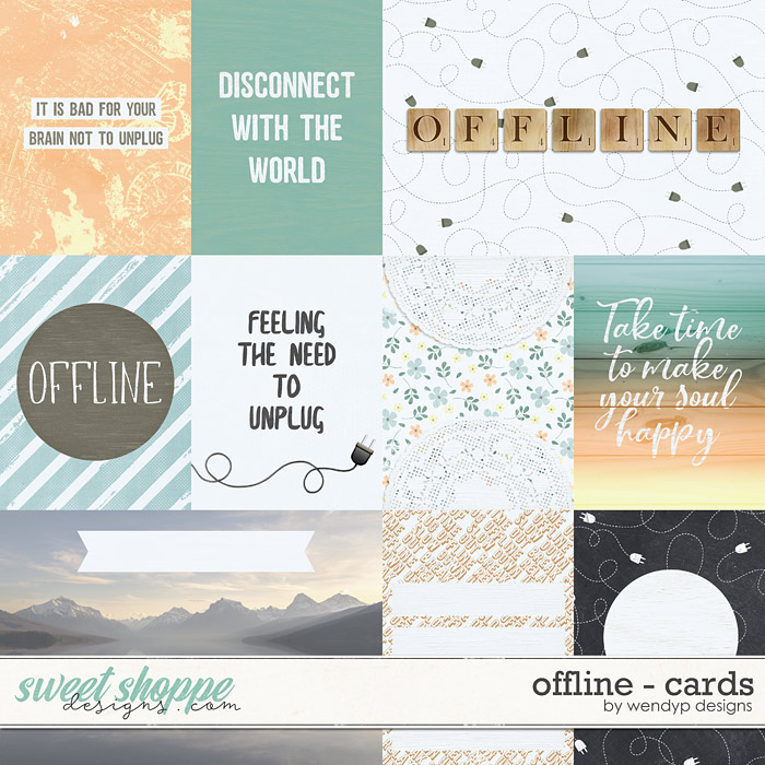 O is for Offline - cards by WendyP Designs