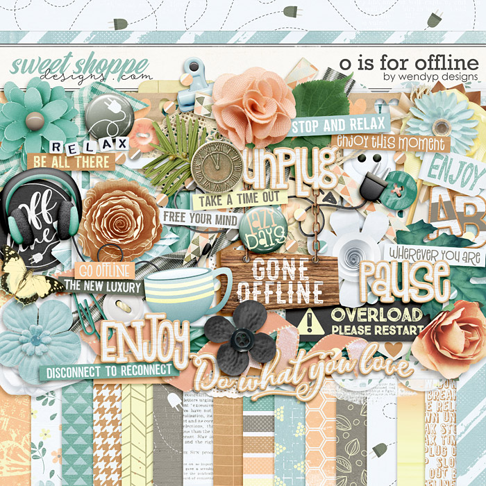 *FREE with your $10 Purchase* O is for Offline by WendyP Designs