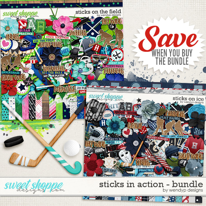 Sticks in actions - Bundle by WendyP Designs