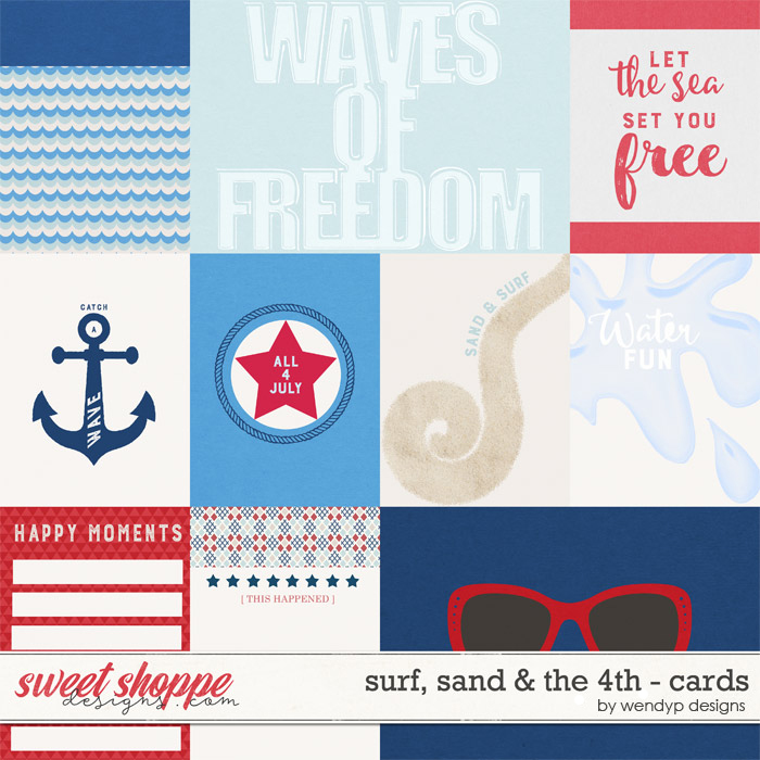 Surf, sand & the 4th - Cards by WendyP Designs